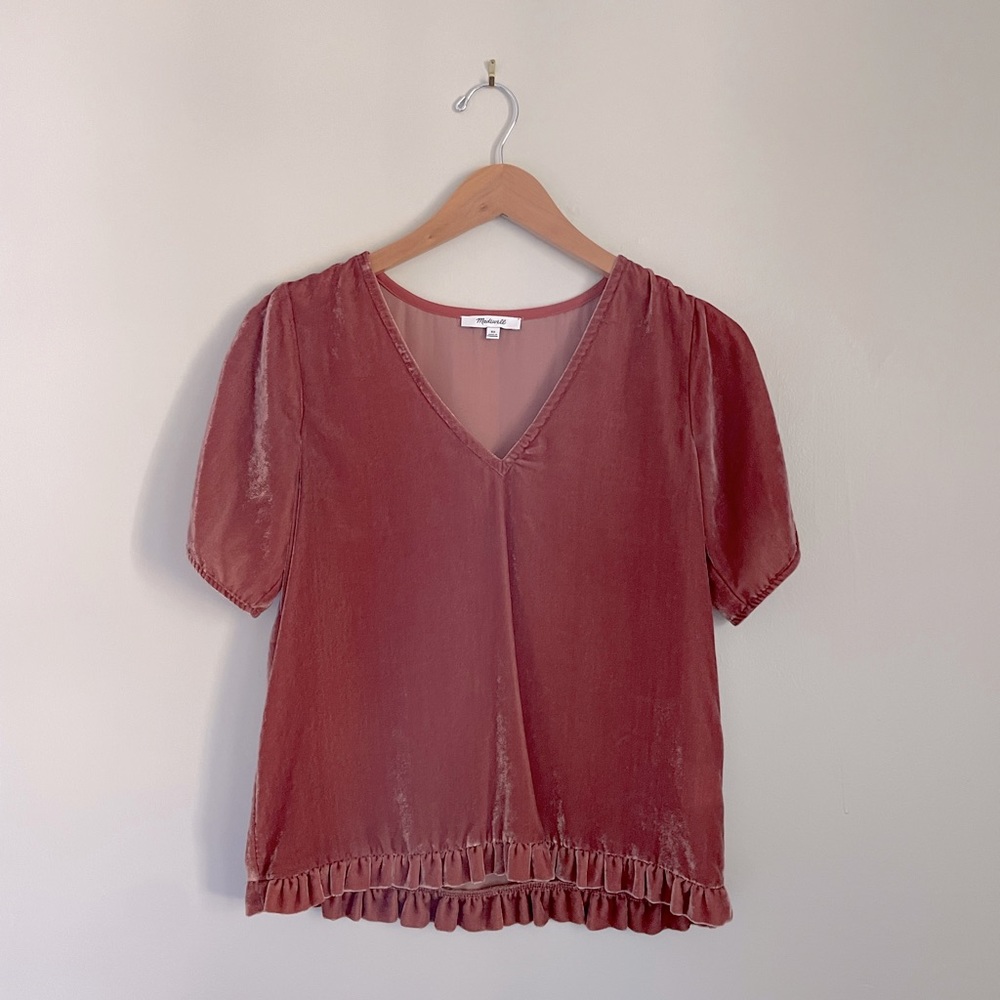 Madewell Velvet Top